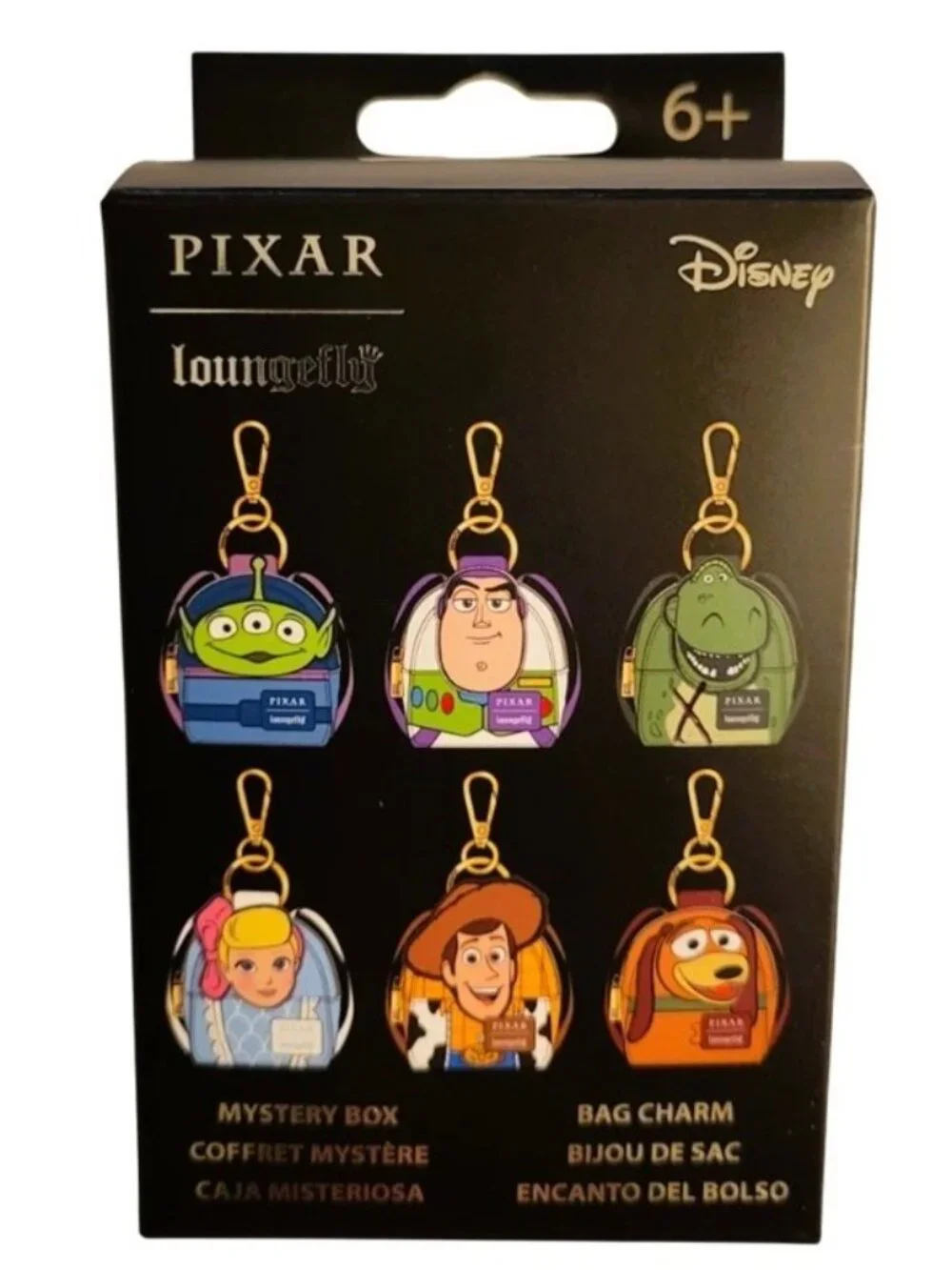 Loungefly Pixar Toy Story Mini Backpack Bag Charm Keychain Woody New Open Box